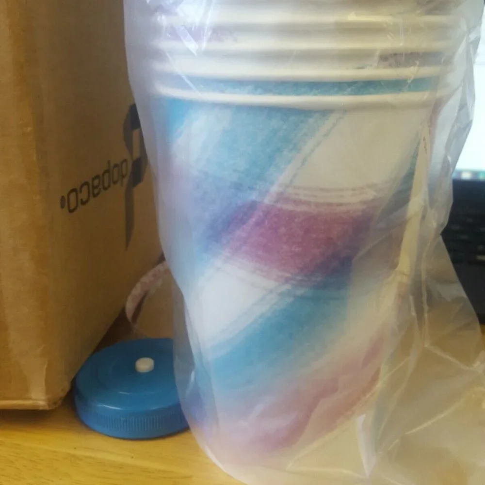 Dopaco 16 oz PAPER COLD cup 50 per sleeve new great for parties!! durable BLUE